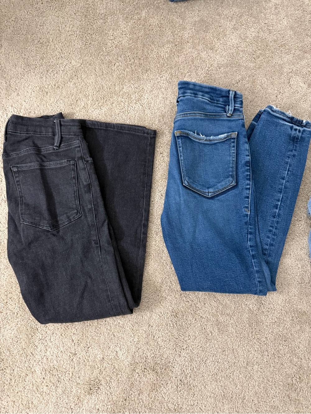 Good American Skinny Jeans 4 Pair — Black & Blue Denim